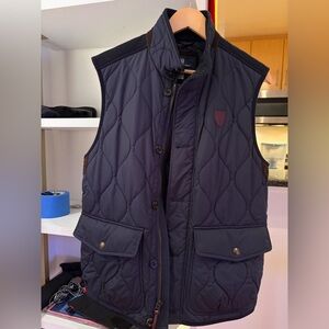 Ralph Lauren Men's Dark Blue Quilted Vest